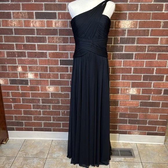 alex evenings one shoulder dress Alex Evenings One Shoulder Jacquard Gown Sage Multi / 2 main image 0
